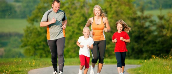 children running outside